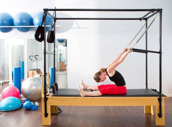 Pilates Übungen mit dem Reformer