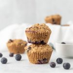 Vegane Protein-Muffins mit Blaubeeren