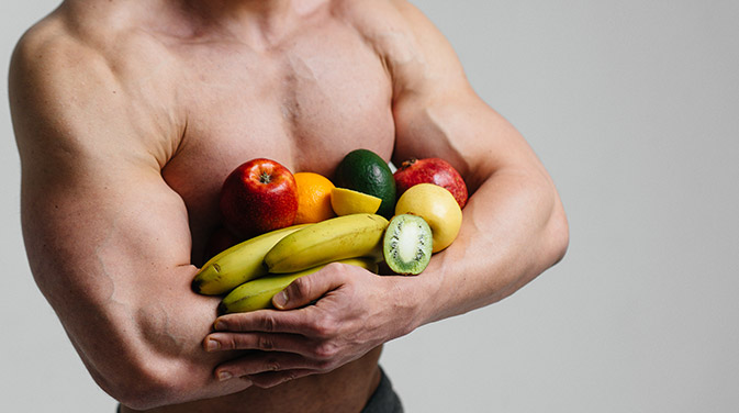 Während einem Mini Cut stehen neben ausreichend Proteinen auch Gemüse und Obst auf dem Speiseplan.