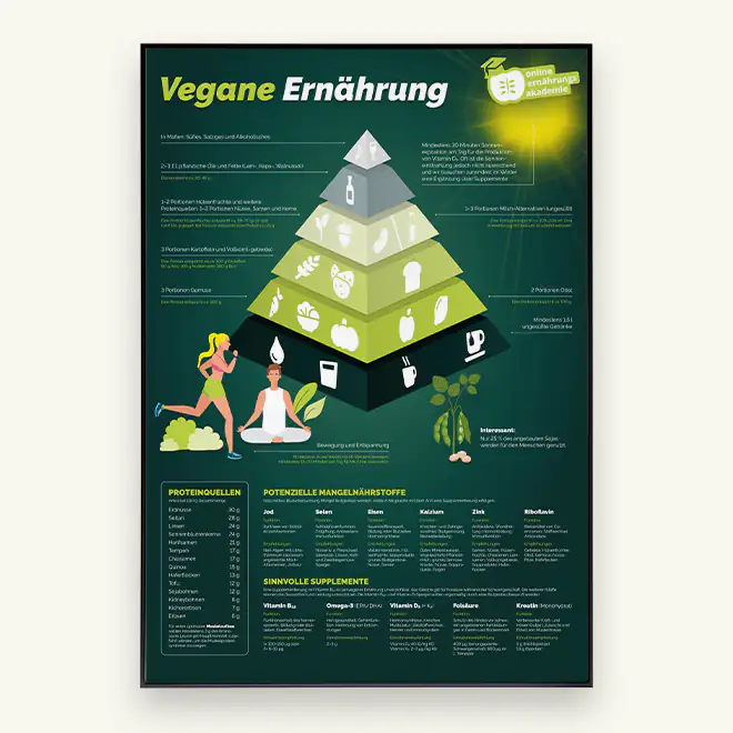 Grundlagenposter zur veganen Ernährung Produktbild