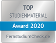 Fernstudium Check Top Studienmaterial Award 2020